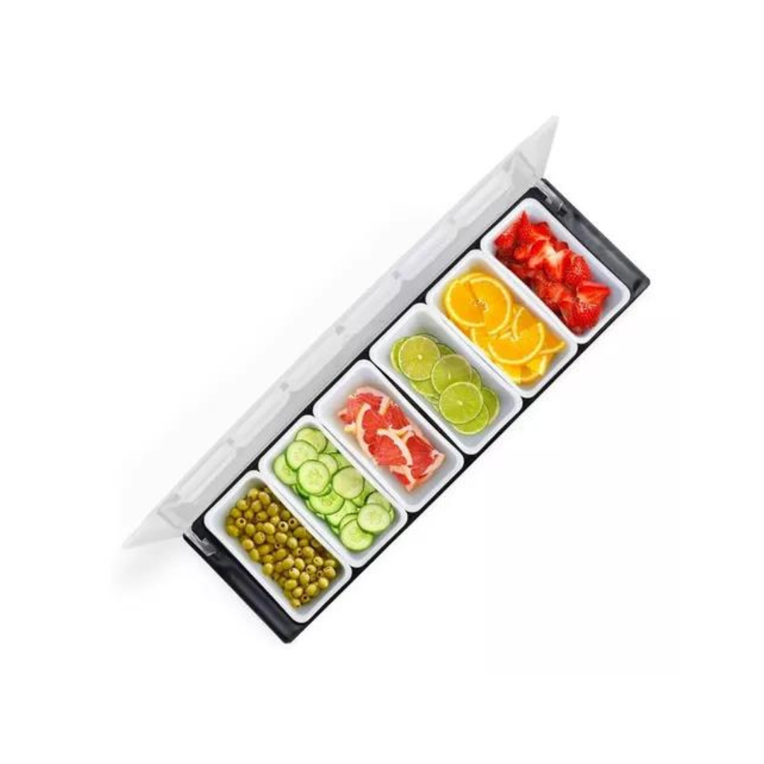 DISPENSADOR PARA INGREDIENTES POLICARBONATO 6 DIV