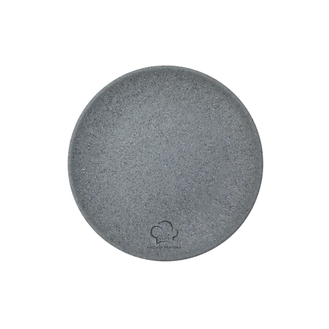 PLATO TRINCHE MELAMINA 27 CM GRAY GRANITE