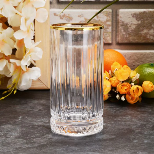 VASO ELYSIA 445 ML FILO DORADO TIMELESS