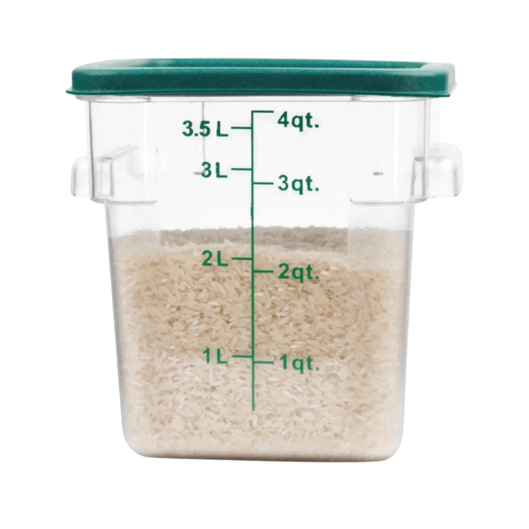 CAMBRO CUADRADO POLICARBONATO 3.5 LT - 4 QT