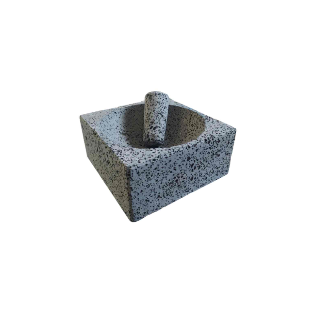 SALCERA MOLCAJETE DE PIEDRA
