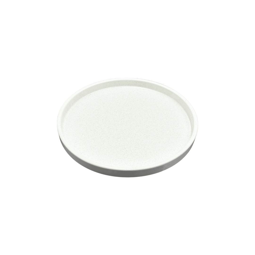 PLATO TRINCHE PORCELANA BLANCO MATE 22 CM