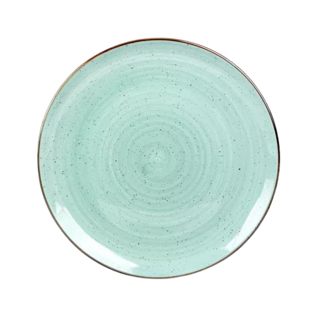 VAJILLA DE PORCELANA VERDE CLARO