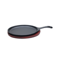SARTEN OVALADO HIERRO FUNDIDO CON BASE DE MADERA 26.5 CM