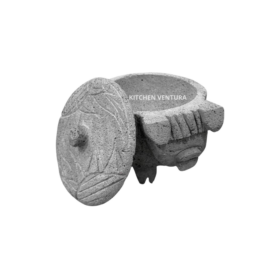 MOLCAJETE MARRINITA C/TAPA 9" 20 CM