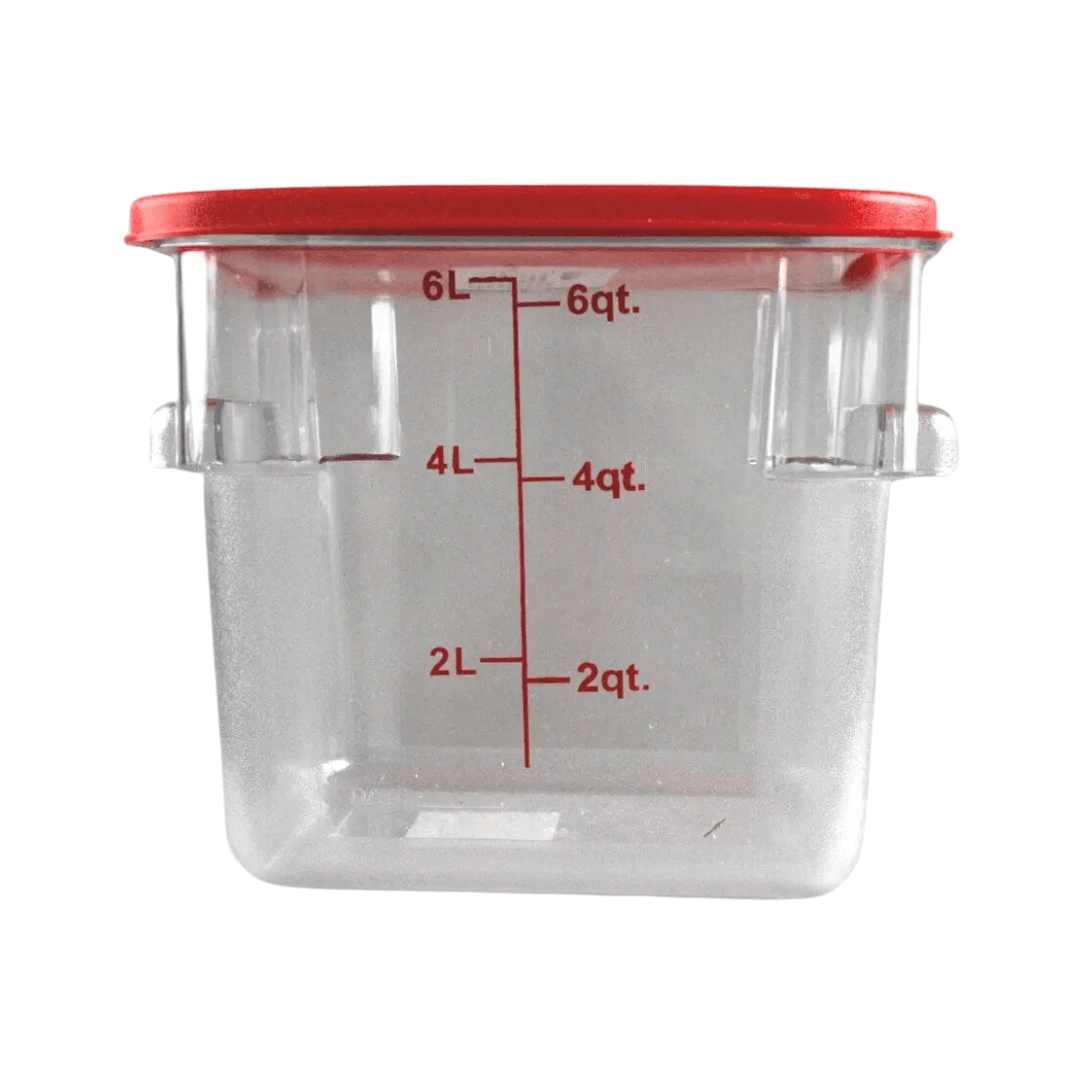 CAMBRO CUADRADO POLICARBONATO 6 LT - 6 QT