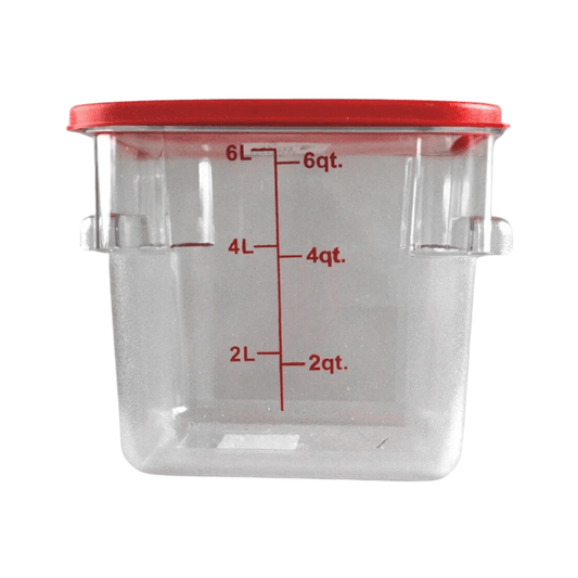 CAMBRO CUADRADO POLICARBONATO 6 LT - 6 QT