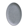 PLATO OVALADO DE MELAMINA 35 CM GRAY GRANITE