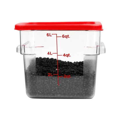 CAMBRO CUADRADO POLICARBONATO 6 LT - 6 QT