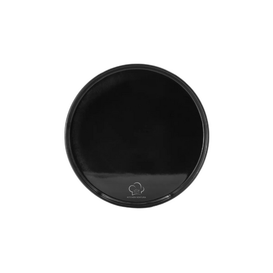 PLATO BARCELONA 20 CM MELAMINA COLOR NEGRO