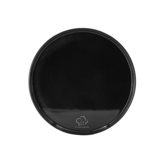 PLATO BARCELONA 23 CM MELAMINA COLOR NEGRO