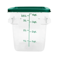 RECIPIENTE CUADRADO POLICARBONATO 3.5 LT - 4 QT