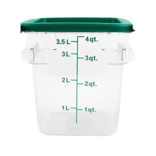 CAMBRO CUADRADO POLICARBONATO 3.5 LT - 4 QT