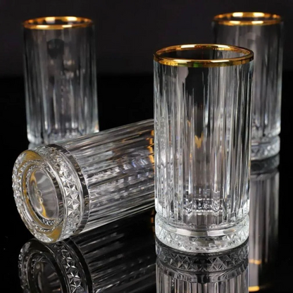 VASO ELYSIA 445 ML FILO DORADO TIMELESS