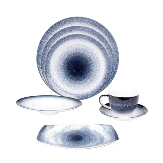 VAJILLA DE PORCELANA AZUL