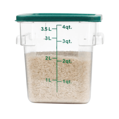 CAMBRO CUADRADO POLICARBONATO 3.5 LT - 4 QT