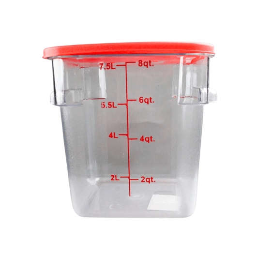 CAMBRO CUADRADO POLICARBONATO 7.5 LT - 8 QT