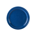 PLATO PELTRE 32 CM AZUL