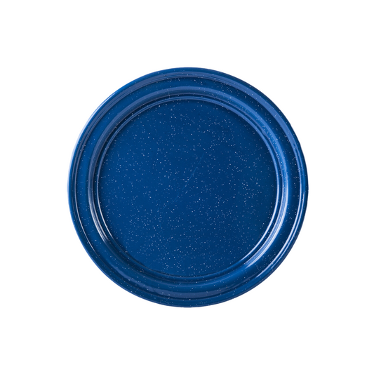 PLATO PELTRE 32 CM AZUL