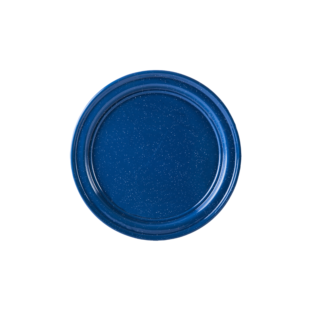 PLATO PELTRE 26 CM AZUL
