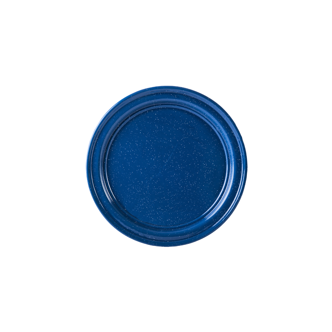 PLATO PELTRE 22 CM AZUL