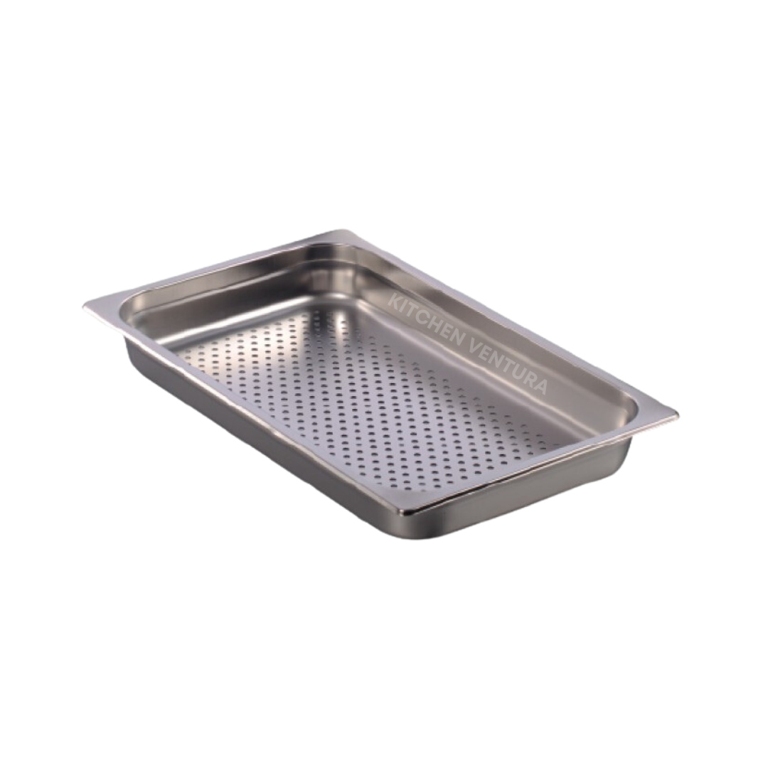 INSERTO 1/1 ENTERO PERFORADO ACERO INOX 6 CM