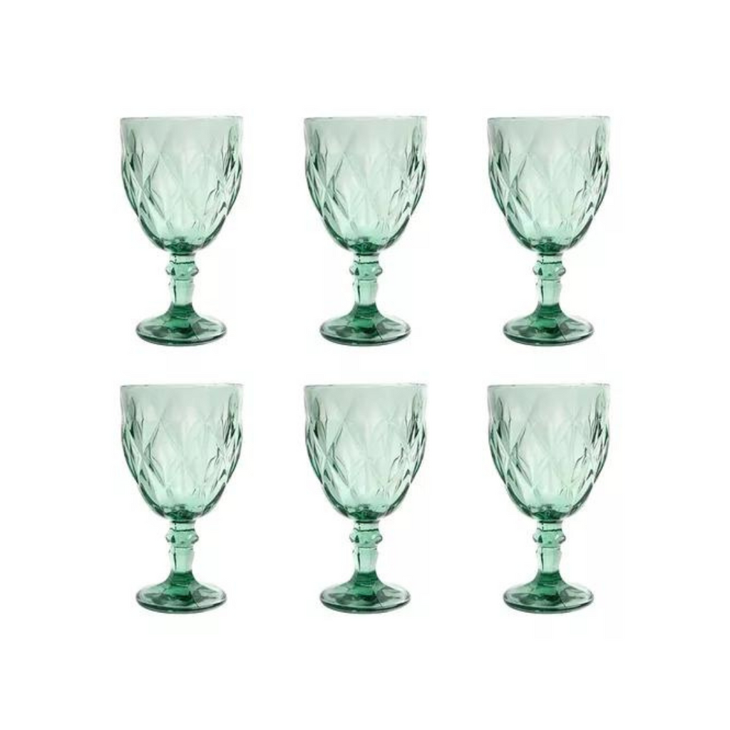 COPA VINO AGUA CRISTAL LABRADO 340 ML