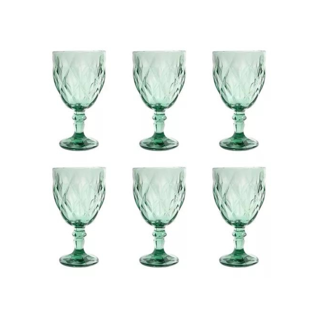 COPA VINO AGUA CRISTAL LABRADO 340 ML