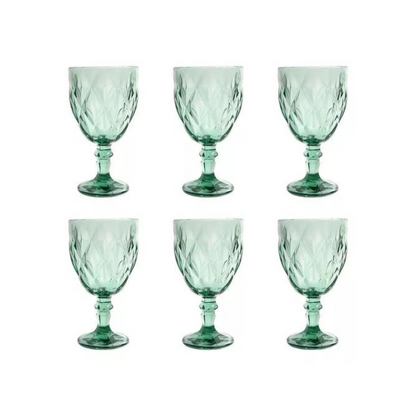COPA VINO AGUA CRISTAL LABRADO 340 ML