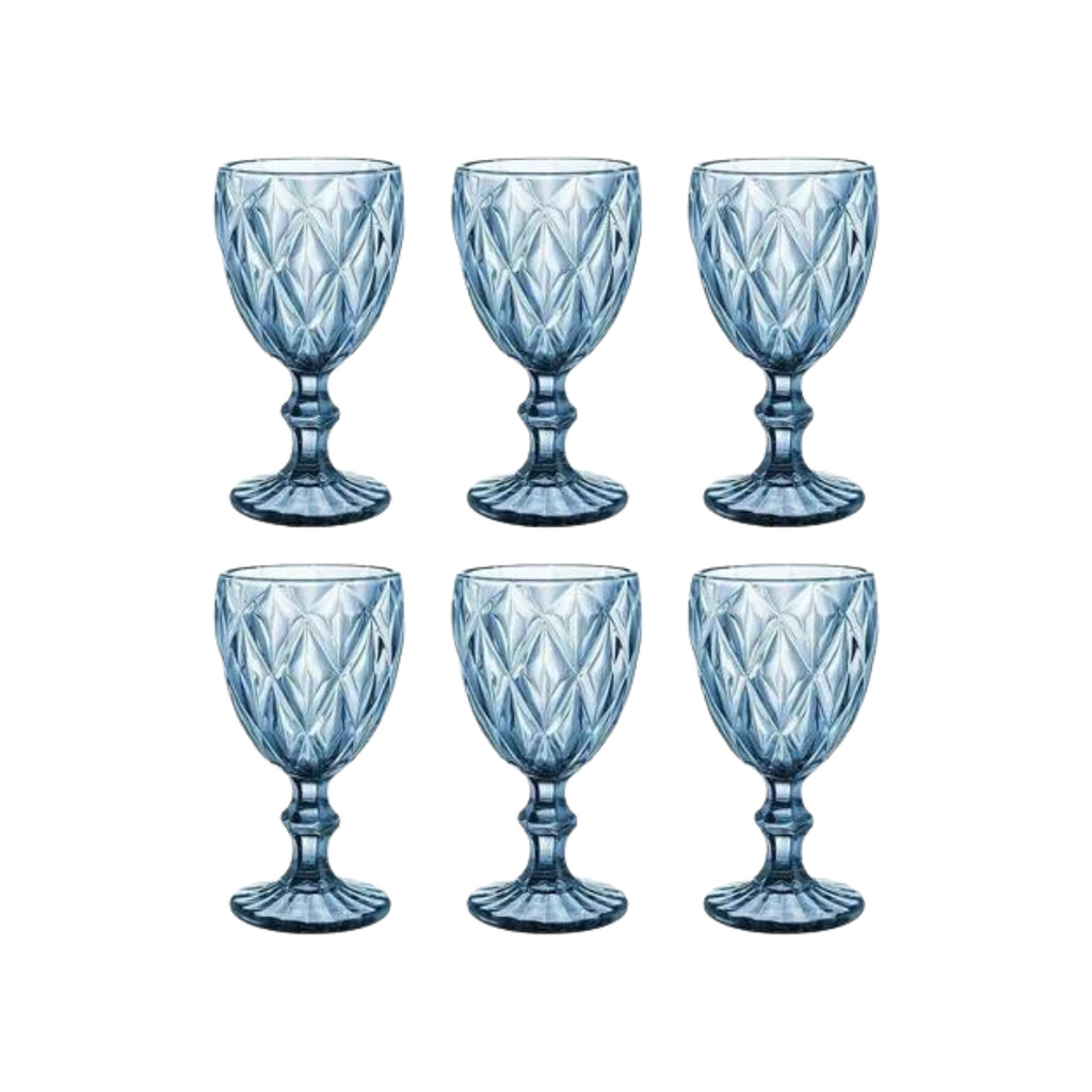 COPA VINO AGUA CRISTAL LABRADO 340 ML