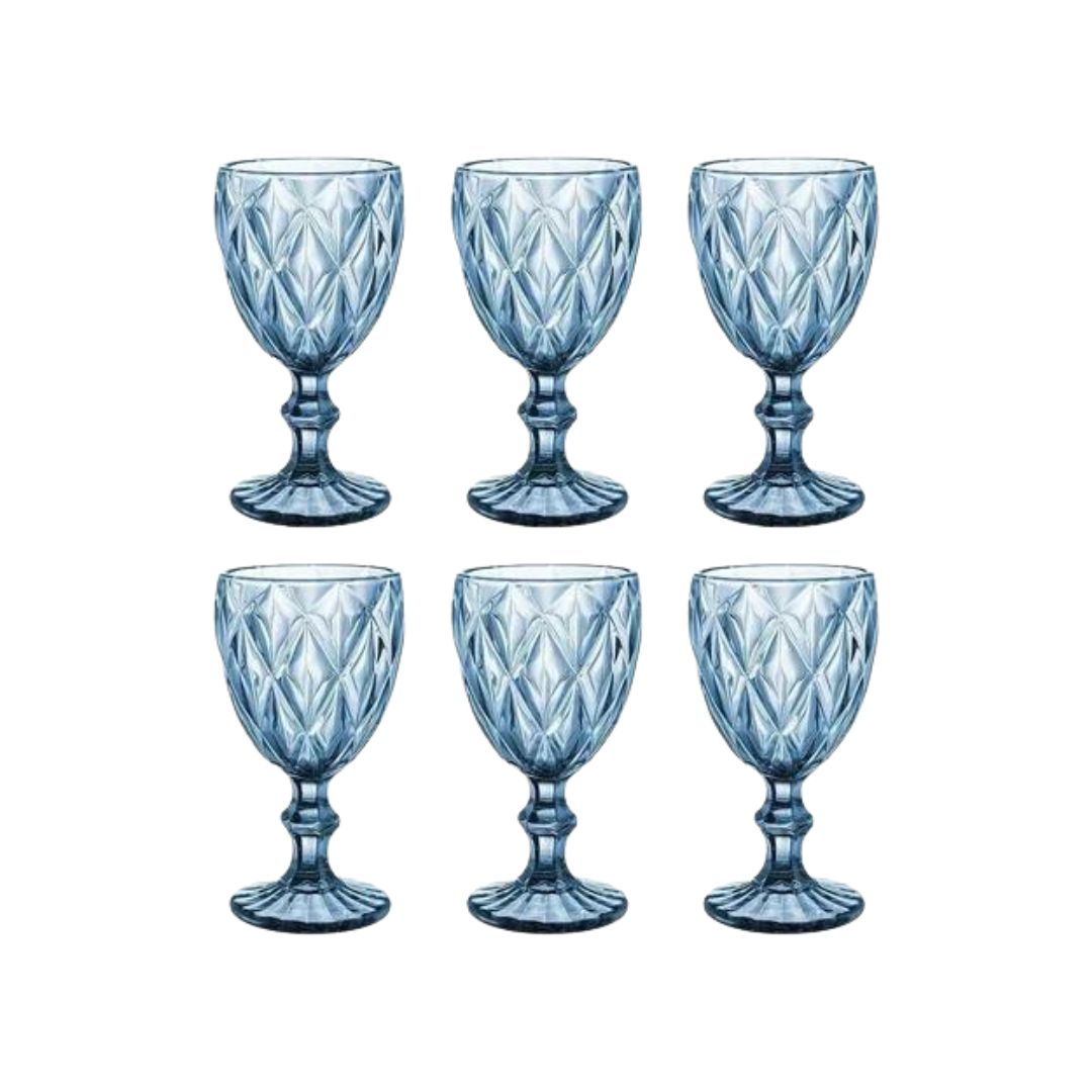 COPA VINO AGUA CRISTAL LABRADO 340 ML