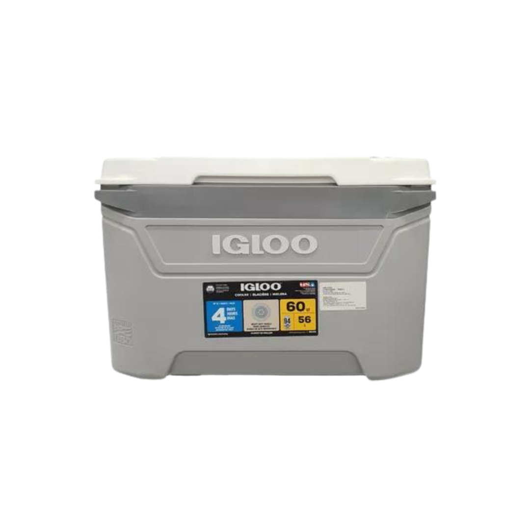 HIELERA C/RUEDAS 60 QT IGLOO COLOR GRIS