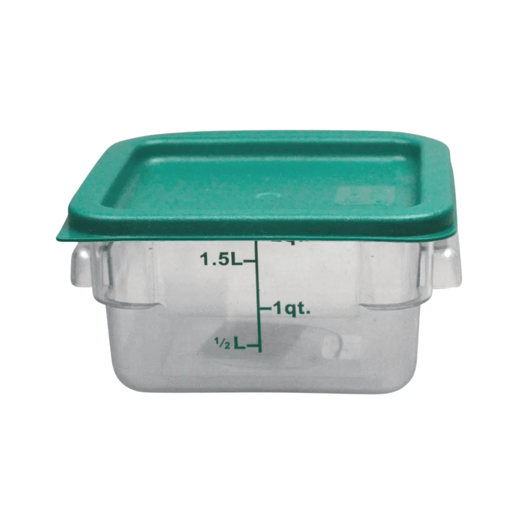 RECIPIENTE CUADRADO POLICARBONATO 1.5 LT - 1 QT