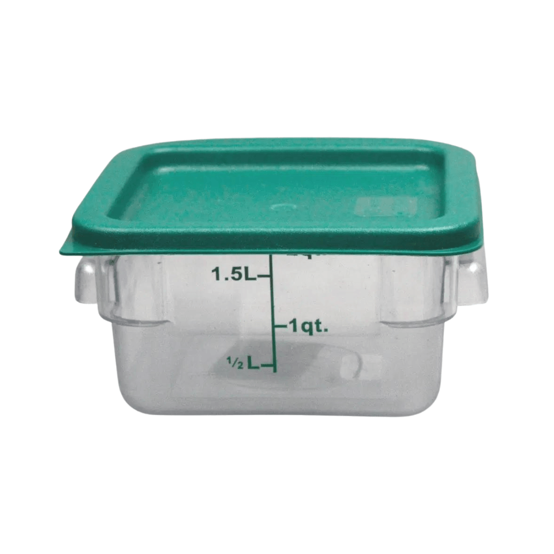 RECIPIENTE CUADRADO POLICARBONATO 1.5 LT - 1 QT