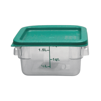 CAMBRO CUADRADO POLICARBONATO 1.5 LT - 1 QT