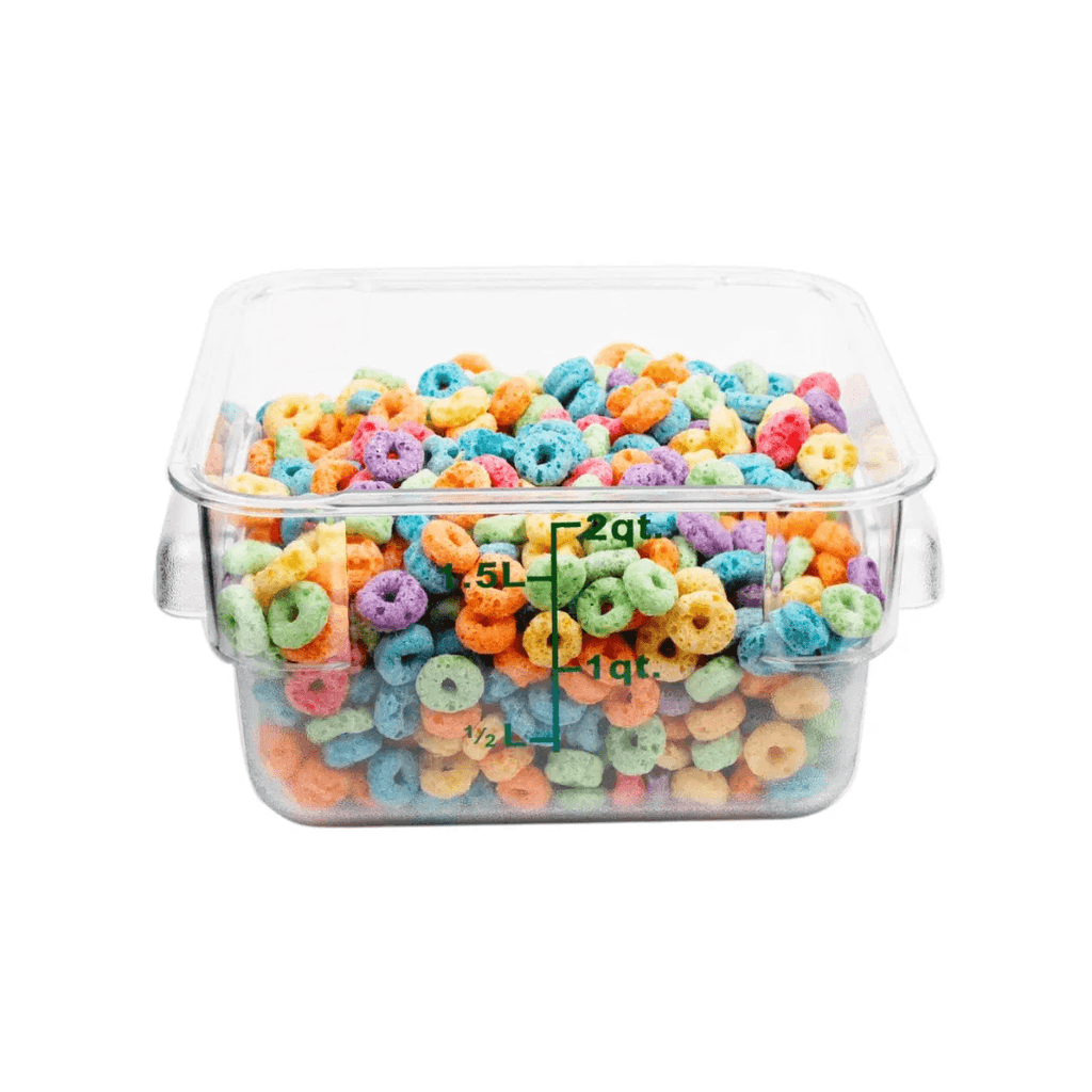 RECIPIENTE CUADRADO POLICARBONATO 1.5 LT - 1 QT