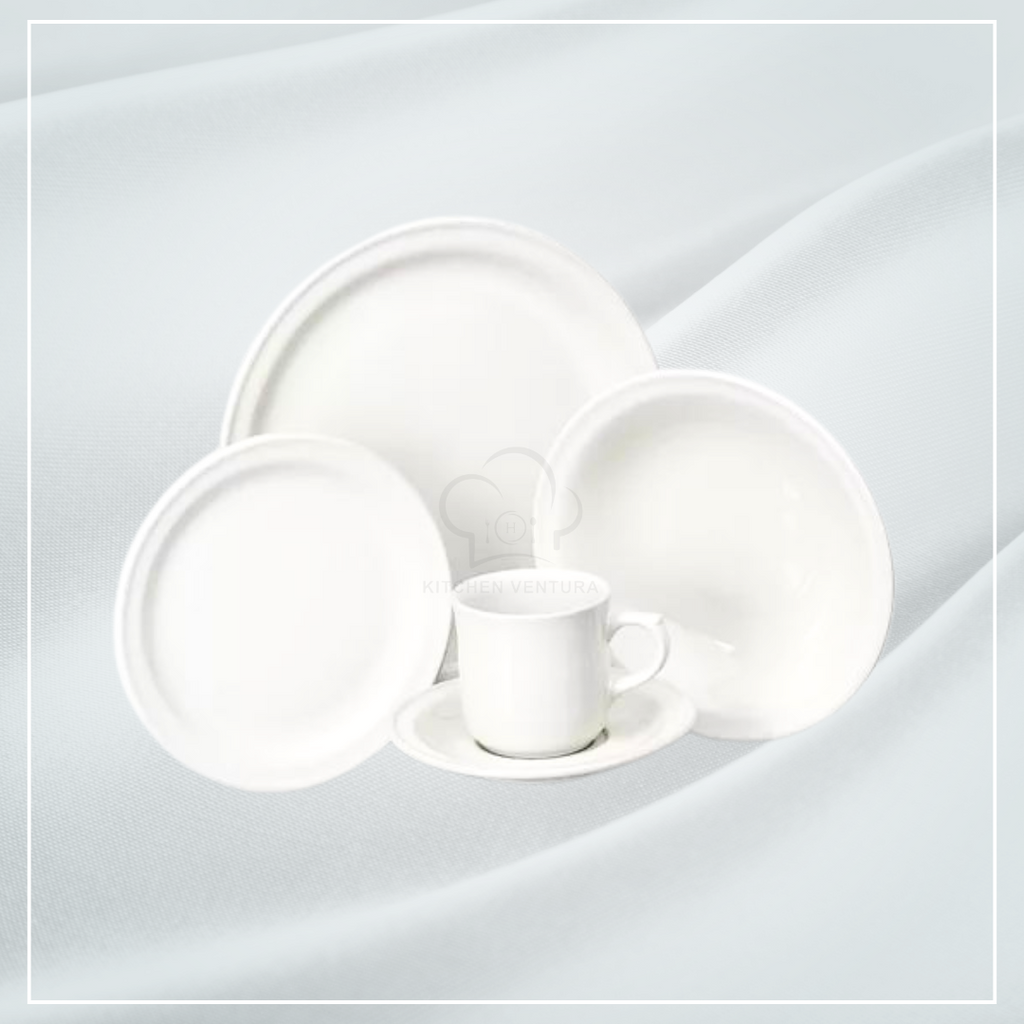 VAJILLA BLANCA DE CERAMICA MADRILEÑA
