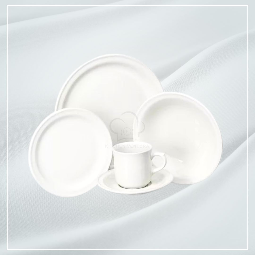 VAJILLA BLANCA DE CERAMICA MADRILEÑA