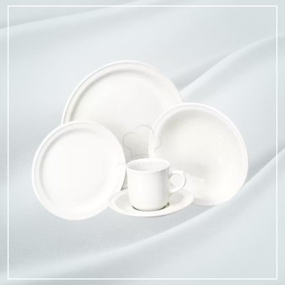 VAJILLA BLANCA DE CERAMICA MADRILEÑA