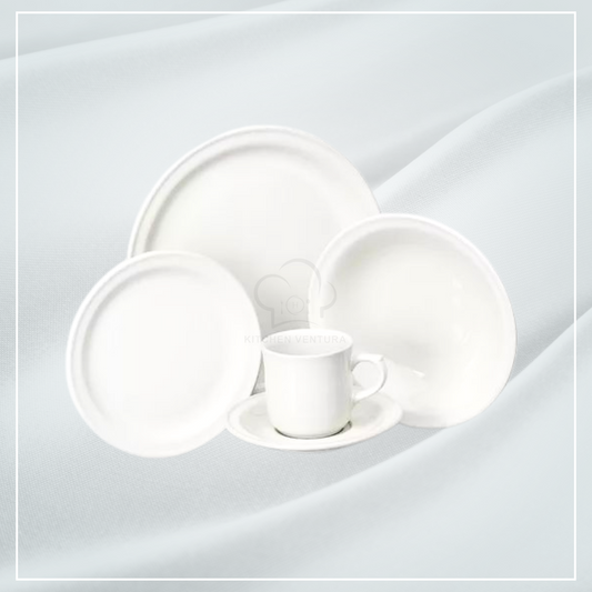 VAJILLA BLANCA DE CERAMICA MADRILEÑA