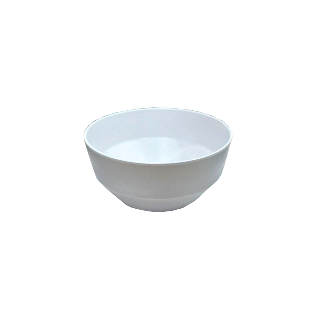 VAJILLA BLANCO JASPEADO MELAMINA
