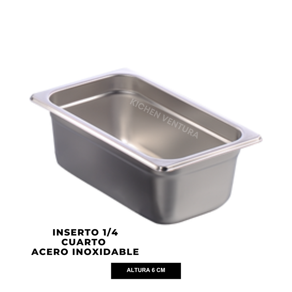 INSERTO 1/4 CUARTO ACERO INOX 6 CM