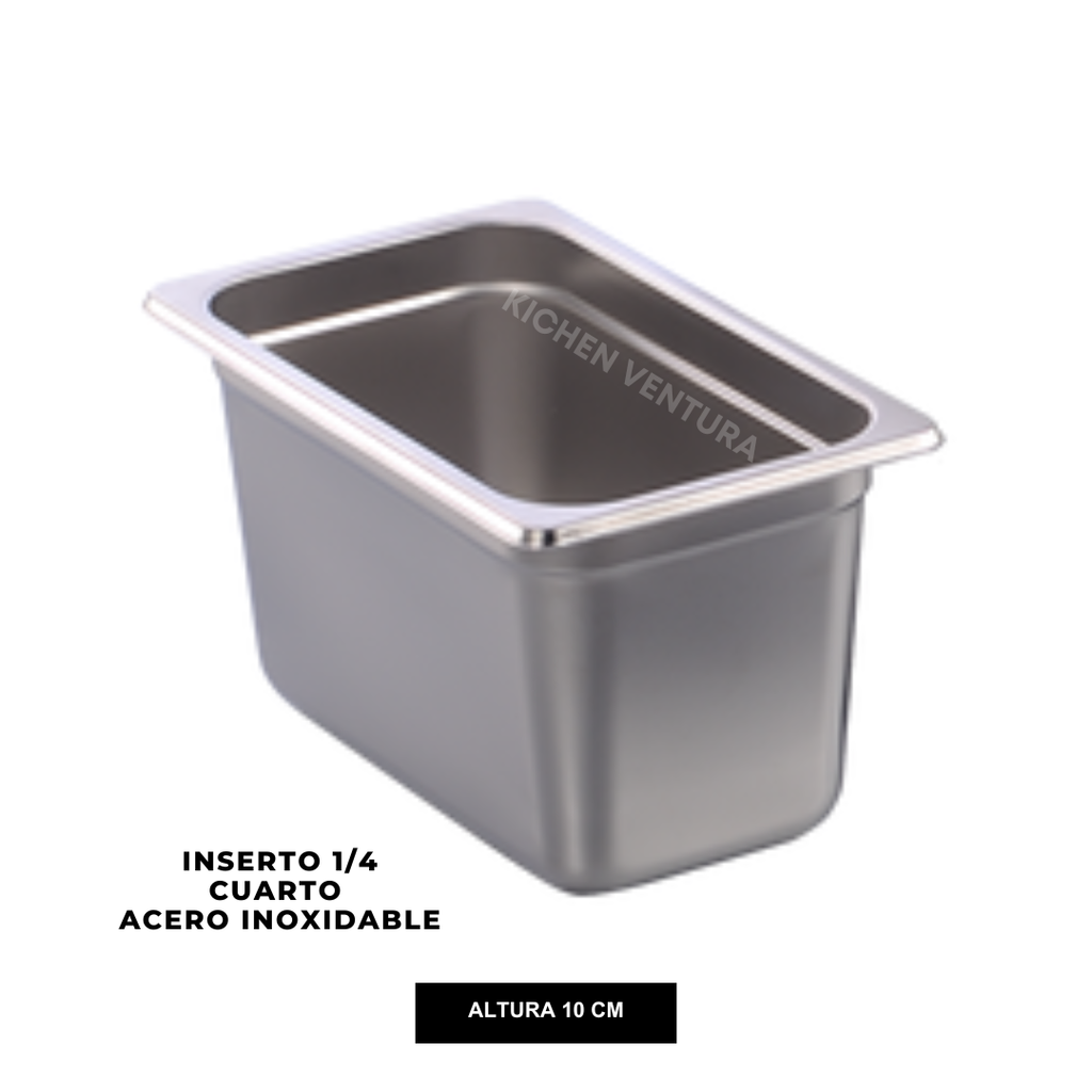 INSERTO 1/4 CUARTO ACERO INOX 10 CM