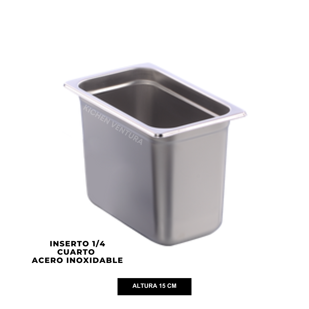 INSERTO 1/4 CUARTO ACERO INOX 15 CM