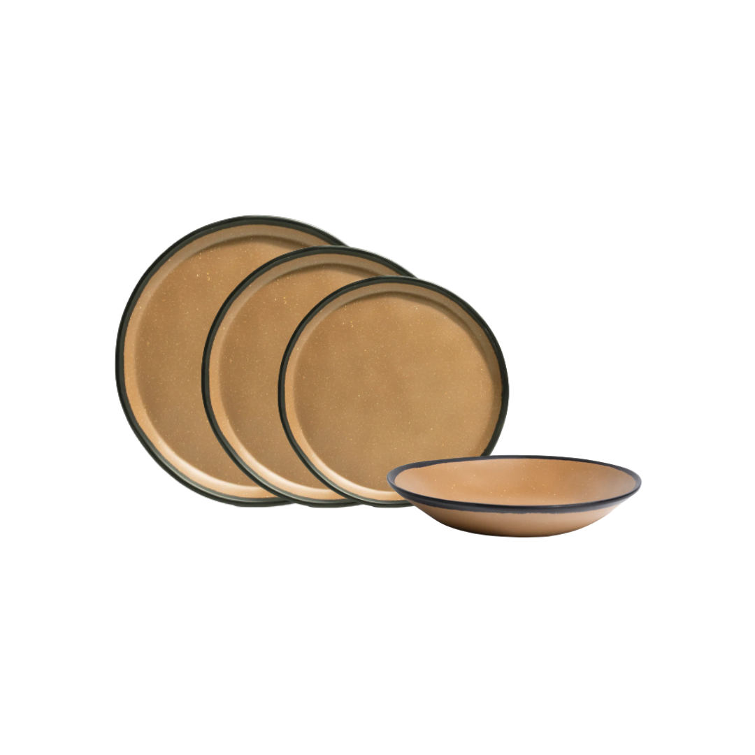 PLATOS MELAMINA TERRA BROWN