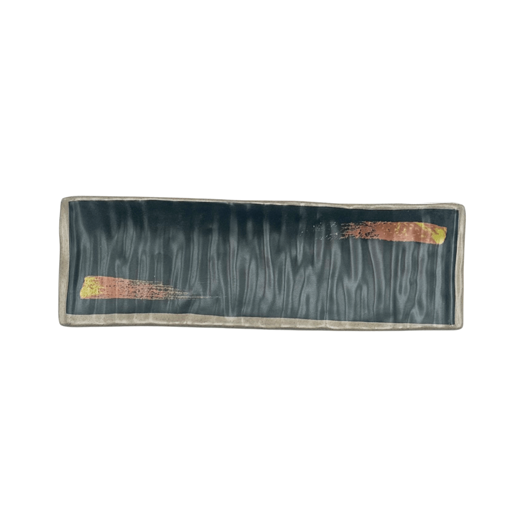 PLATO RECTANGULAR MELAMINA PARA SUSHI 32X10 CM