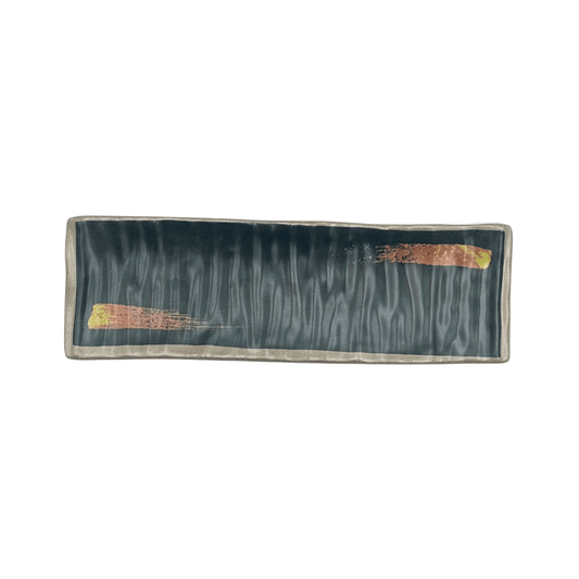PLATO RECTANGULAR MELAMINA PARA SUSHI 32X10 CM