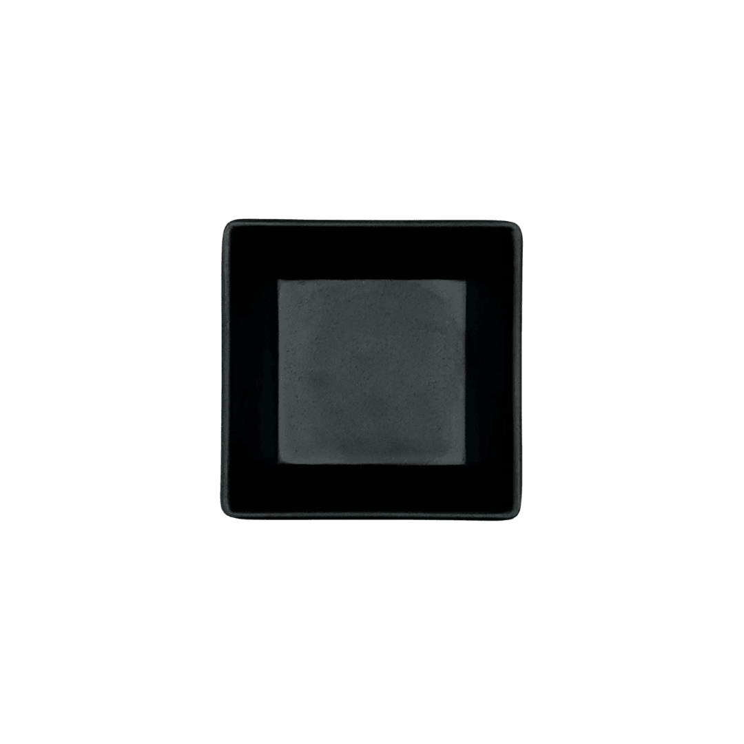 RAMEKIN CUADRADO MELAMINA NEGRA 10X10 CM