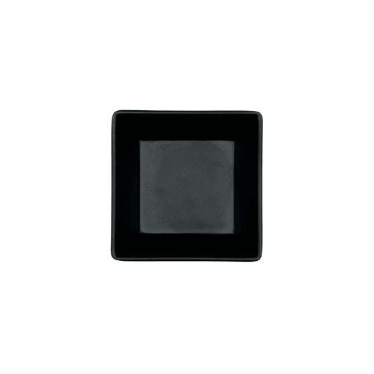 RAMEKIN CUADRADO MELAMINA NEGRA 10X10 CM
