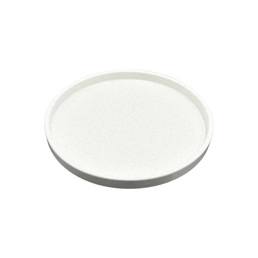 PLATO TRINCHE PORCELANA BLANCO MATE 28 CM